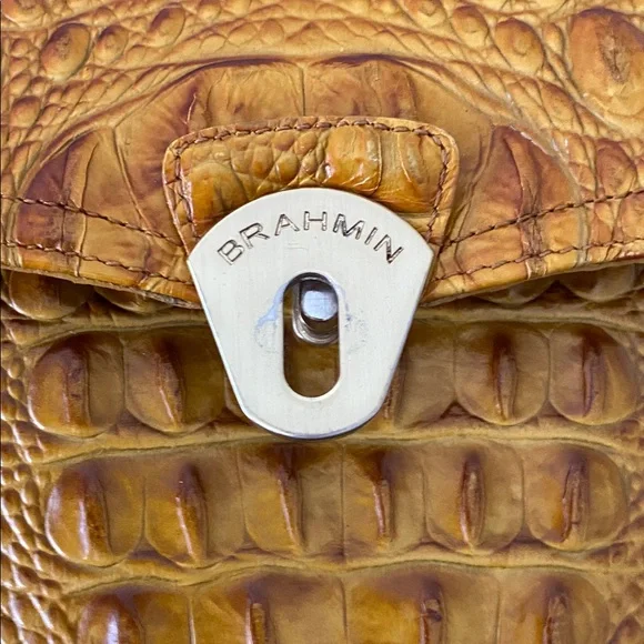 RARE COLOR Brahmin GOLDEN LADY MELBOURNE “VITTORIA ROSE” Satchel / Crossbody - Picture 6 of 6